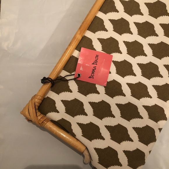 NWT Donna Dixon Brown Tropical Clutch - Picture 3 of 6